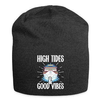 Kreuzfahrer Kreuzfahrtschiff Kreuzfahrt Geschenk - Jersey-Beanie - Anthrazit - Vorne