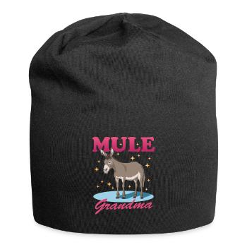 Mule Grandma Mule Muli Mule Gift - Jersey Beanie - black - Front
