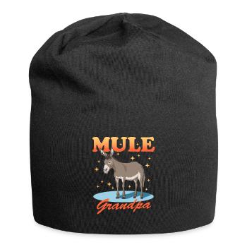 Mule Grandpa Mule Muli Mule Gift - Jersey Beanie - black - Front
