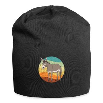 Maultier Maulesel Muli Maultiere Geschenk - Jersey-Beanie - Schwarz - Vorne