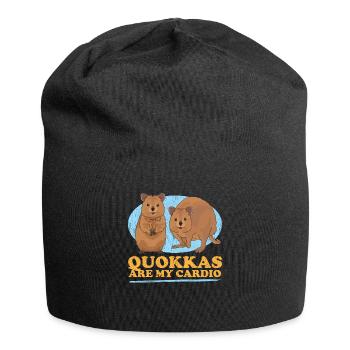 Quokka Kangaroos Short-tailed Kangaroo Gift - Jersey Beanie - black - Front