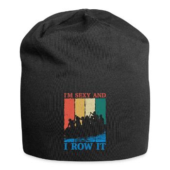 Je suis sexy et je le rame en rafting sur l’eau vive - Bonnet en jersey - noir - Devant