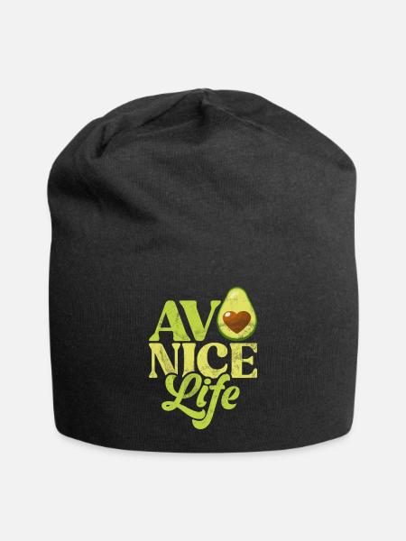 Avocado Gifts - Jersey-Beanie - Schwarz