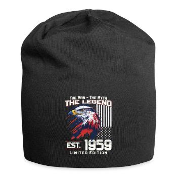 65. Geburtstag Baujahr 1959 Jahrgang 1959 Legende - Jersey-Beanie - Schwarz - Vorne