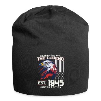 79. Geburtstag Baujahr 1945 Jahrgang 1945 Legende - Jersey-Beanie - Schwarz - Vorne