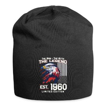 64ème Anniversaire Année 1960 Millésime 1960 Légende - Bonnet en jersey - noir - Devant