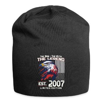 17ème Anniversaire Année 2007 Millésime 2007 Légende - Bonnet en jersey - noir - Devant