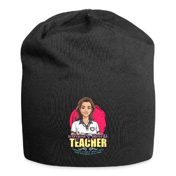 P.E Instructor Everyone's Favorite Gym Instructor - Jersey Beanie - black - Front