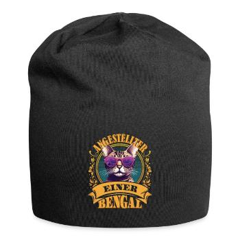 Bengalkatzen Besitzer Lustig ANGESTELLTER EINER - Jersey-Beanie - Schwarz - Vorne
