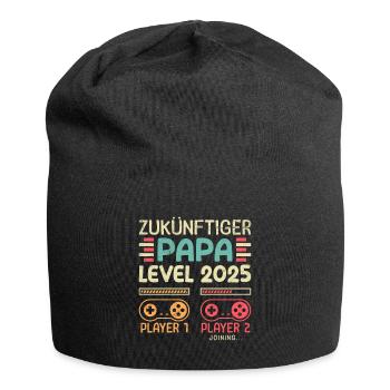 FUTURE DAD LEVEL 2025 Vintage Player Dad - Jersey Beanie - black - Front
