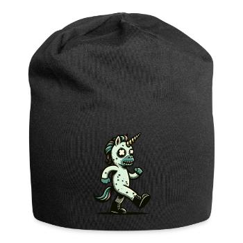 Zombie Einhorn Undead Mystical Creature - Jersey-Beanie - Schwarz - Vorne