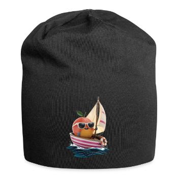 Obst Grapefruit Bootfahren Geschenk - Jersey-Beanie - Schwarz - Vorne