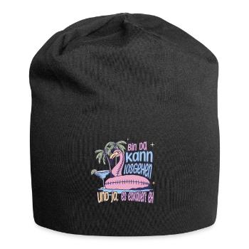 'I’m there can go' Flamingo Design Party - Bonnet en jersey - noir - Devant