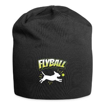 Flyball Canine Sport Agility Parcour Dog - Jersey-Beanie - Schwarz - Vorne