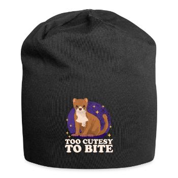 Weasel Mouse Weasel Small Weasel Gift - Jersey Beanie - black - Front