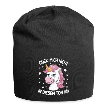 Don’t Look At Me In This Tone Licorne Drôle - Bonnet en jersey - noir - Devant