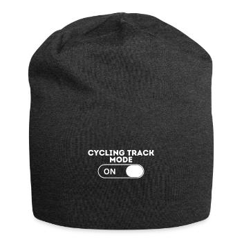 Mode piste cycliste - Bonnet en jersey - charbon - Devant