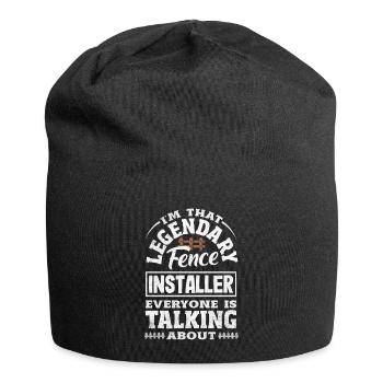 Funny Fence Builder Fence Installer - Jersey Beanie - black - Front