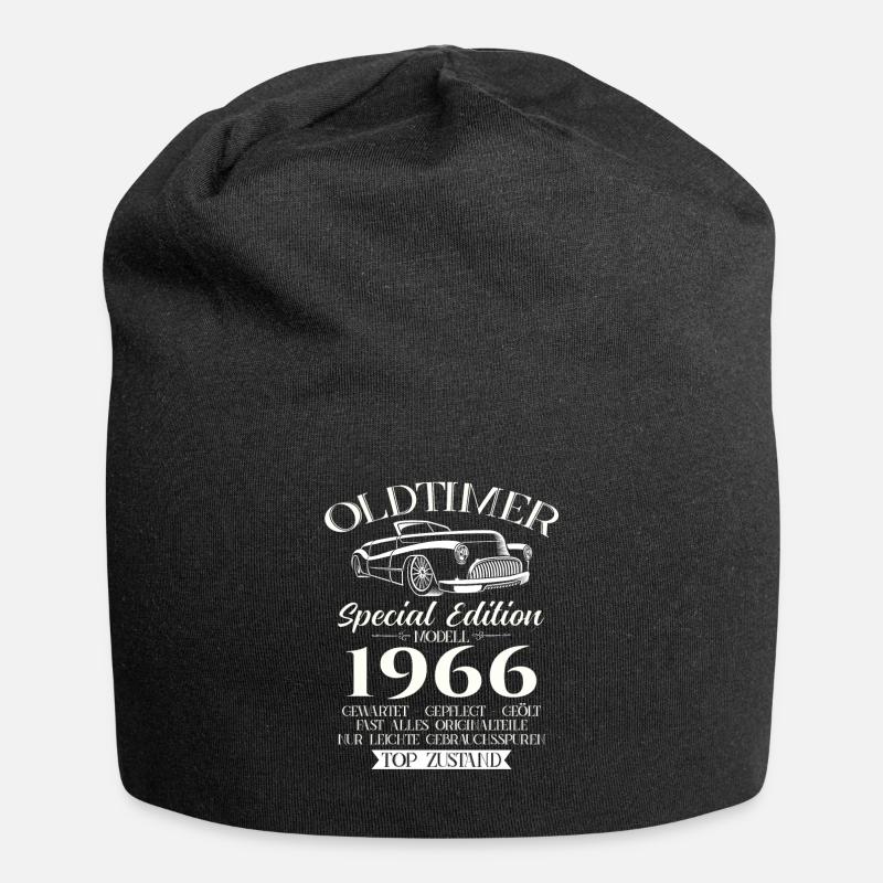 Oldtimer 1966 Jahrgang 1966 56. Geburtstag 1966 - Jersey-Beanie - Schwarz