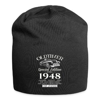Oldtimer 1948 Jahrgang 1948 76. Geburtstag 1948 - Jersey-Beanie - Schwarz - Vorne