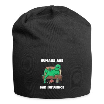 Personnes Mauvaise Influence Paresseuse Extraterrestre Humour - Bonnet en jersey - noir - Devant