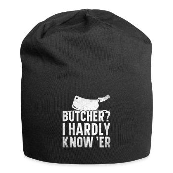 Boucherie, boucherie, boucherie, boucherie - Bonnet en jersey - noir - Devant