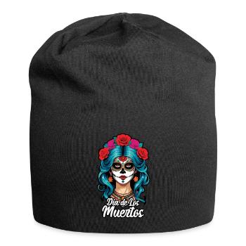 La Catrina Floral Muertos Tag Des Toten Halloween - Jersey-Beanie - Schwarz - Vorne