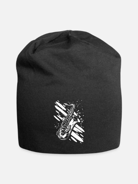 Saxophone - Bonnet en jersey - noir