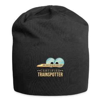 Certified Trainspotter Train Observation - Jersey Beanie - black - Front