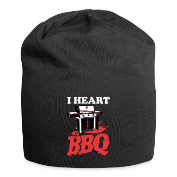 Grillades Barbecue Grillades de fête Barbecue professionnel - Bonnet en jersey - noir - Devant