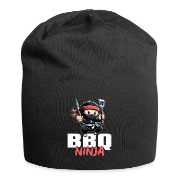 Grillades Barbecue Grillades de fête Barbecue professionnel - Bonnet en jersey - noir - Devant
