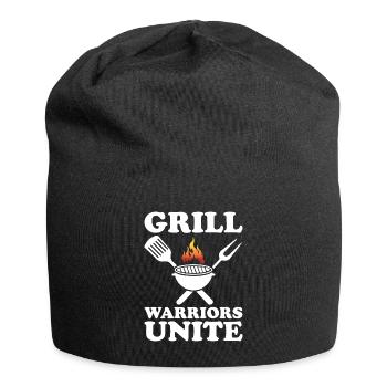 Grillades Barbecue Grillades de fête Barbecue professionnel - Bonnet en jersey - noir - Devant