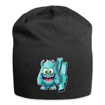 Monster design for children – four years - Jersey Beanie - black - Front