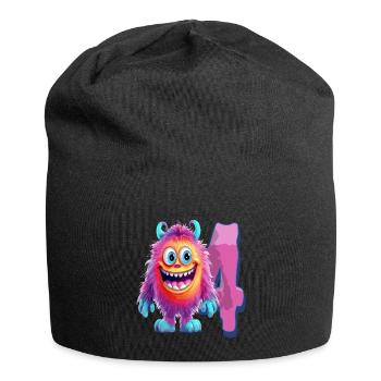 Monster design for children – four years - Jersey Beanie - black - Front