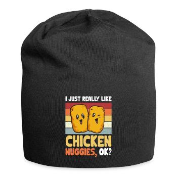 Chicken Nugget Lover Chicken Nuggets - Jersey Beanie - black - Front