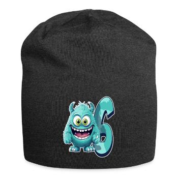 Monster-design Für Kinder – Sechs Jahre - Jersey-Beanie - Anthrazit - Vorne