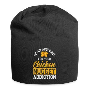 Chicken Nugget Lover Chicken Nuggets - Jersey Beanie - black - Front