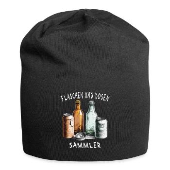 COLLECTEURS DE BOUTEILLES ET CANETTES - Bonnet en jersey - noir - Devant