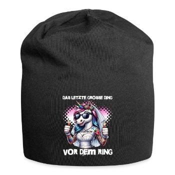 Enterrement de vie de garçon Mariée Enterrement de vie de jeune fille Grondement de femmes - Bonnet en jersey - noir - Devant