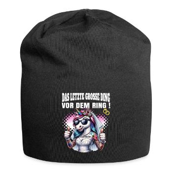 Enterrement de vie de garçon Mariée Enterrement de vie de jeune fille Grondement de femmes - Bonnet en jersey - noir - Devant