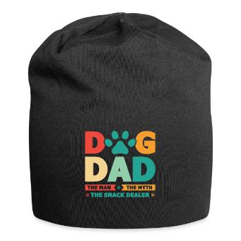 Vintage chien papa chien amoureux des animaux Chiens - Bonnet en jersey - noir - Devant