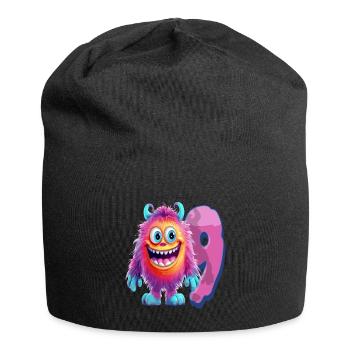 Monster Design for Kids – Nine Years - Jersey Beanie - black - Front