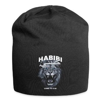 Habibi Lion - Motivation pour la salle de sport - Bonnet en jersey - noir - Devant