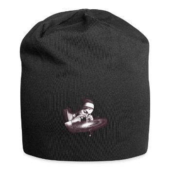 Nun's Art Meets Controversy - Jersey Beanie - black - Front