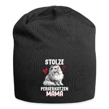 Perserkatze STOLZE PERSERKATZEN MAMA Perser - Jersey-Beanie - Schwarz - Vorne