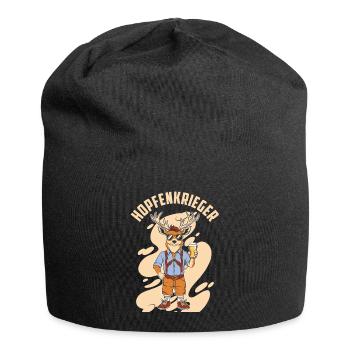 Hopfenkrieger Saufen Lustiges Bier Liebhaber Biert - Jersey-Beanie - Schwarz - Vorne