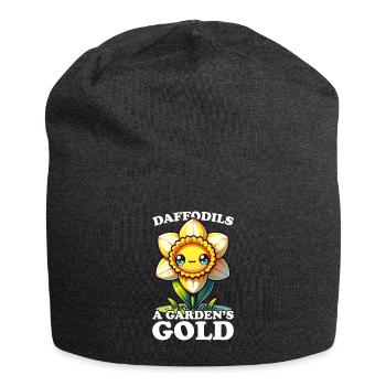 Daffodils Flower Daffodil Daffodils - Jersey Beanie - charcoal grey - Front