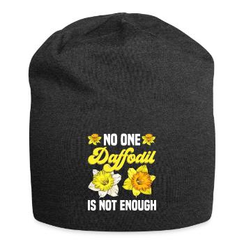 Daffodils Flower Daffodil Daffodils - Jersey Beanie - charcoal grey - Front