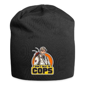 Pest Control Don't Talk To Cops Insect Solutions - Jersey-Beanie - Schwarz - Vorne