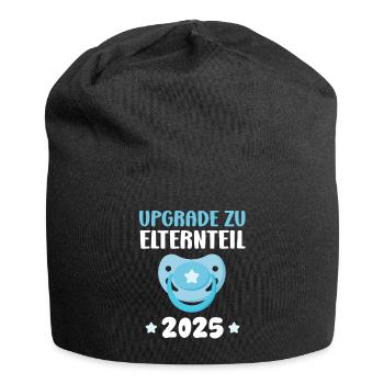UPGRADE ZU ELTERNTEIL Schwangere Werdende Mütter - Jersey-Beanie - Schwarz - Vorne